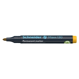 Permanent marker SCHNEIDER "Maxx 130, 1-3 mm, conical tip, yellow