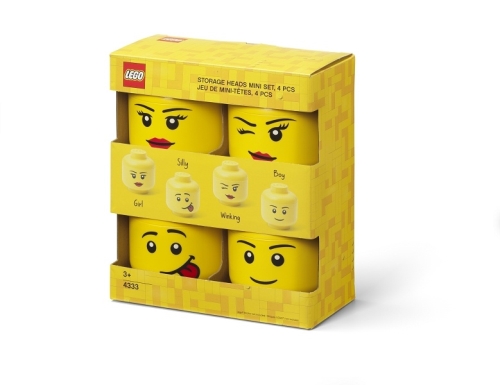 LEGO úložný box - hlavy (mini) Multi-pack 4 ks