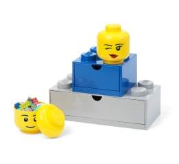 LEGO úložný box - hlava silly (mini) (4)