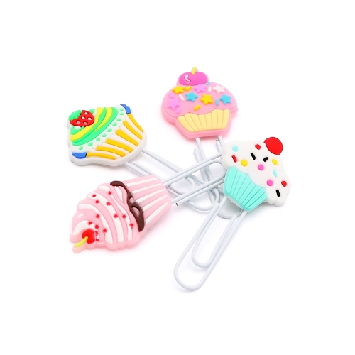 Ozdobná spona /záložka Cake 7 cm (sada 4 ks) (1)