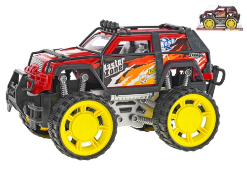 26cm (red color) plastic friction powered terrain car in CBX