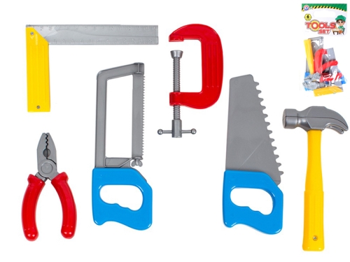 6pcs of plastic tools set in PVCH