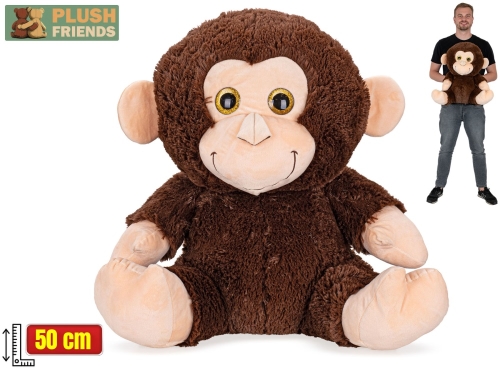 Plush Friends opica plyšová 50cm sediaca 0m+