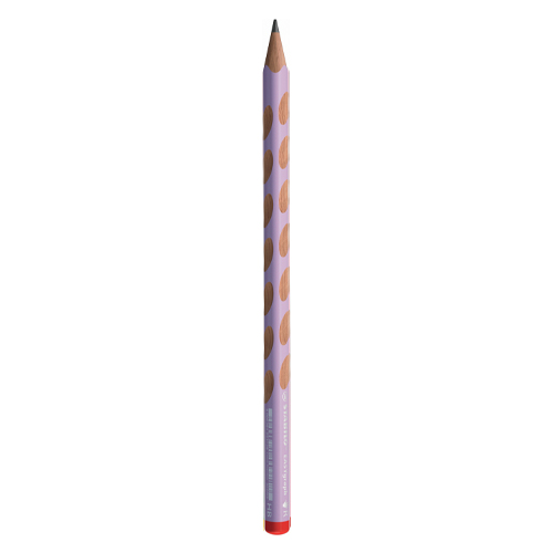 Ceruzka grafitová STABILO EASY pre pravákov, pastelovo fialová