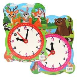 Children's paper clock with animals (mix of designs) (3)