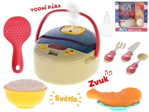 1style BO plastic electric cooker w/spray function,light,sound&accessories in WBX