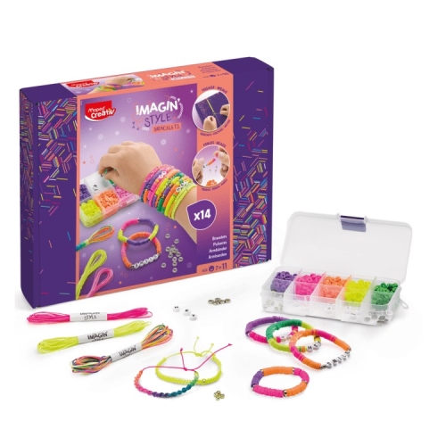 Kreatívna súprava MAPED Imagin' Style Bracelets Neon - Náramky