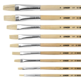 Flat brush JUNIOR no. 8" 577 Natural (1)