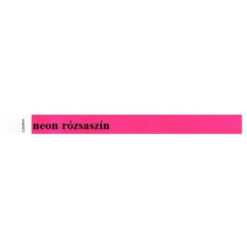 Identifikačný náramok, 3/4", Tyvek, NEON ružový, 100 ks