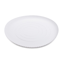 Paper plate deep white O34cm [50 pcs]
