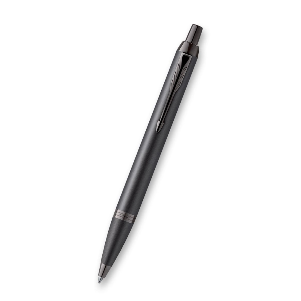 Pero guľôčkové PARKER IM Titanium Monochrome + sivý zápisník
