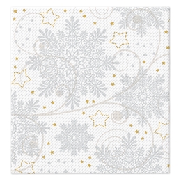 Obrúsky TaT 38x40cm Snowflakes silver