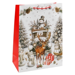 Christmas Gift Bag, 32x26x12 cm (assortment of 4 designs - price per piece) (1)
