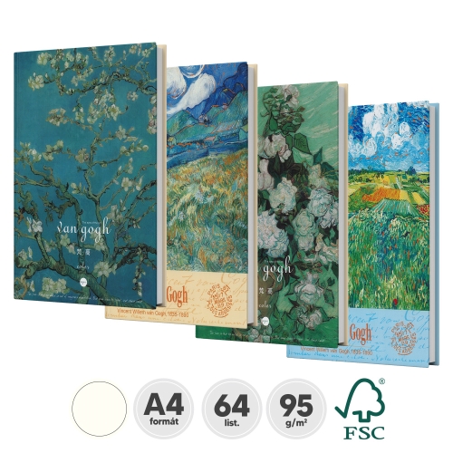 Blok na skicovanie a maľbu Van Gogh A4