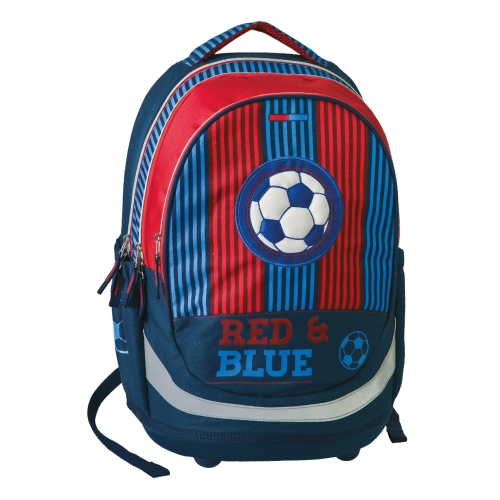 Školský batoh Seven Sazio, Red&Blue Football