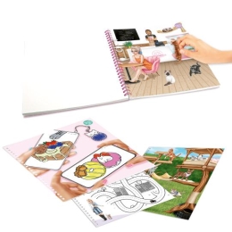 Creative Top Model Workbook with Stickers - Kitty
