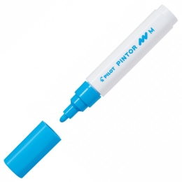 Pintor, PO, Medium, acrylic marker light blue