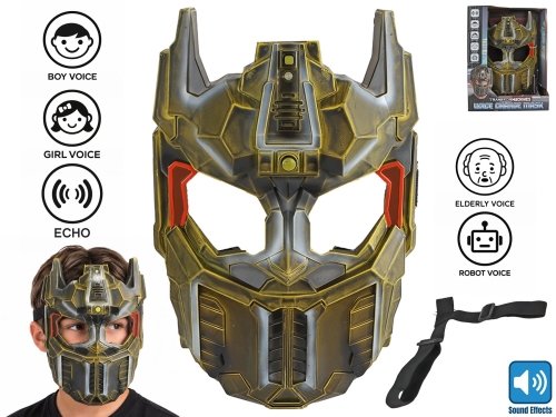 26cm BO "try me" plastic yellow TransforMACHINES voice changer mask w/light and sound in O