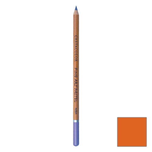 CRT crayon FINE ART PASTEL vermillion dark