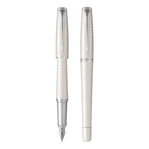 Fountain pen PARKER URolleran Premium Pearl Metal CT -F-