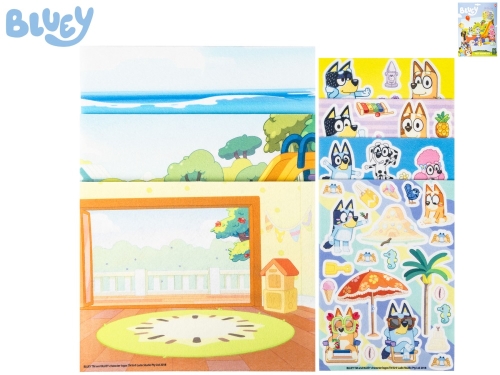 Bluey sada na vytvorenie vlastnej scény so samolepkami 18m+ v krabičke