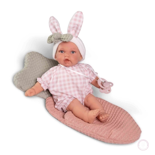 Bábika Kika vo fusaku 27 cm, so zvukom