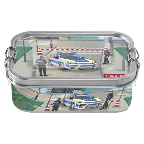 Stainless steel snack box, Police Car Cody