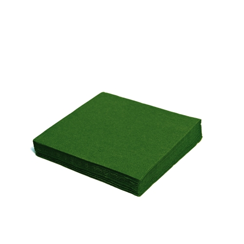 Napkin (PAP FSC Mix) 3-ply dark green 33 x 33 cm [250 pcs]