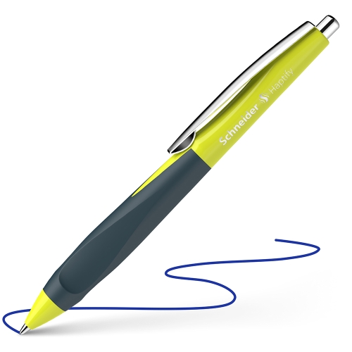 Ballpoint pen 0.5 mm, button control system, SCHNEIDER "Haptify", dark blue