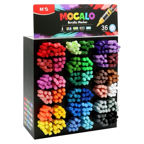 M&G MOCALO Acrylic Marker, brush tip (324 pcs)
