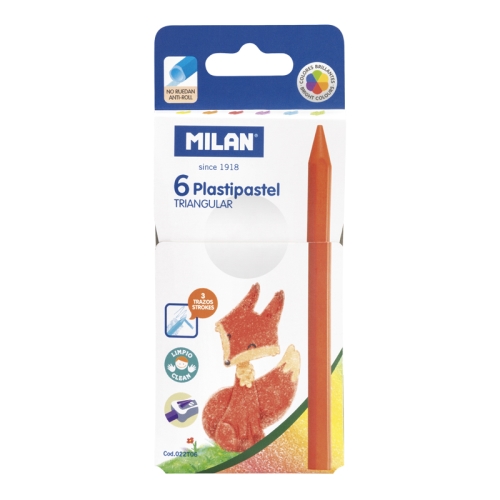 Pastelky MILAN trojhranné 6 ks