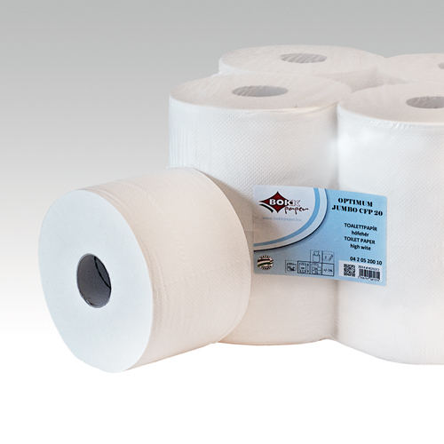 Toaletný papier jumbo optimum, 2-vrstvý, 6 ks/ bal
