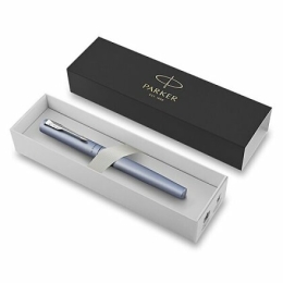 Roller Parker Vector XL Blue, hrot F, čierna náplň (1)