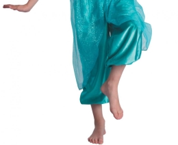 Detský kostým Arabská princezná (košeľa, nohavice, čelenka), veľkosť 120/130 cm (1)