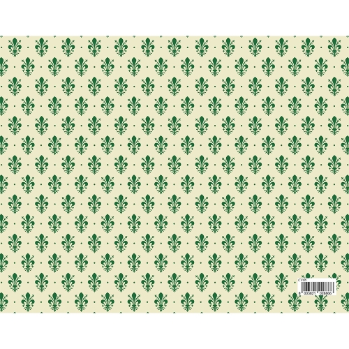 Darčekový baliaci papier FLORENTIA 70x100 cm - zelený vzor