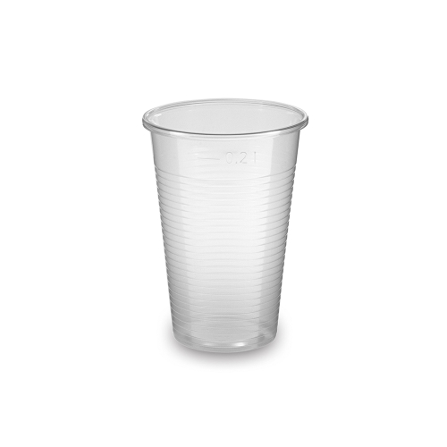 Cup (PP) ECONOMY transparent O70mm 0.2L [100 pcs]