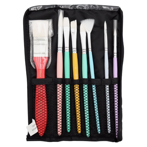 Brush set (8 pcs) in plastic. tube