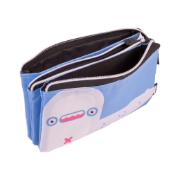 5-pocket pencil case Aliens special series, blue