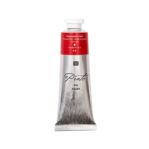 RI olejová farba Prato 60 ml, Permanent red