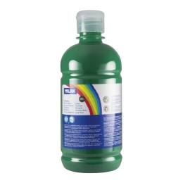 Bottle of 500ml dark green poster colour