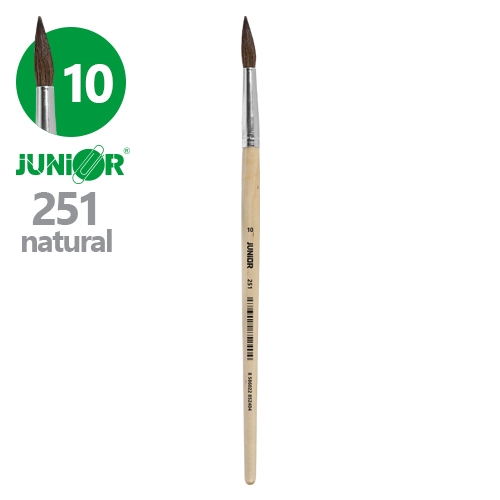 Round brush JUNIOR no. 10" 251 Natural