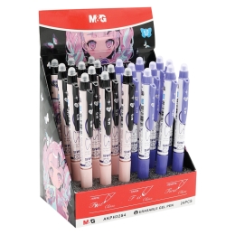 Erasable Gel Pen M&G Pink Fantasy 0,5 mm, blue ink (2 designs) (1)