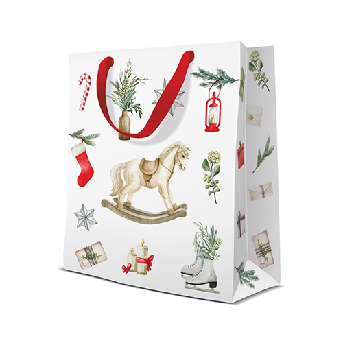 Gift bag PAW Gift Time, medium 20x10x25 cm
