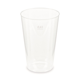 Returnable cup (PP) reusable extra-strong O87mm 0.4L [10 pcs]