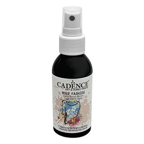 Textilná farba v spreji Cadence, čierna, 100ml