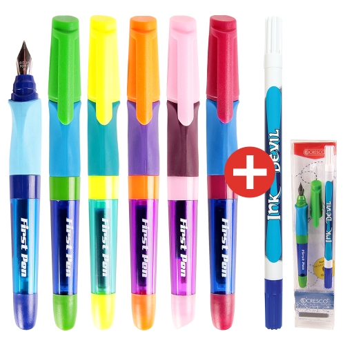Fountain pen + ink eradicator First Pen - 6 cartridges FREE (1)
