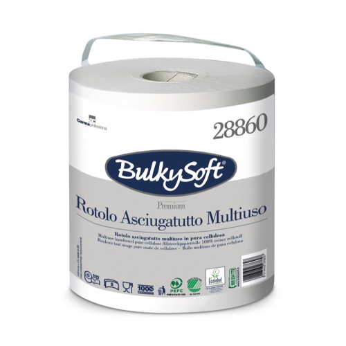 Towels Bulky Soft Premium 28860, 100% whole, 2 layers, (6 pcs.)