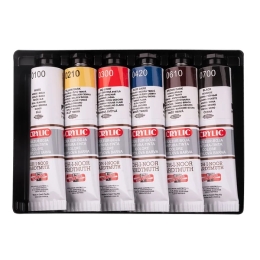 Farby akrylové KOH-I-NOOR 40 ml, sada 6 ks