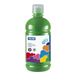 Bottle of 500ml light green poster colour