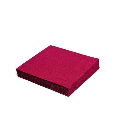 Napkin (PAP FSC Mix) 3-layer burgundy 33 x 33 cm [250 pcs]